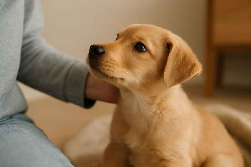 A recovering puppy