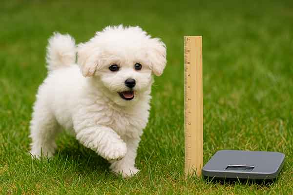 A Bichon puppy about 4 months old