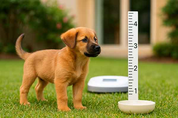 A fast growing puppy