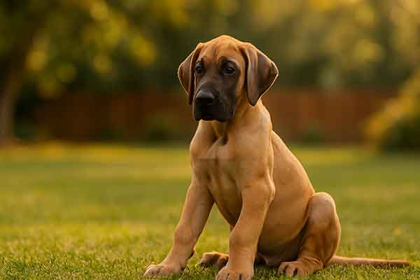 A great dane puppy