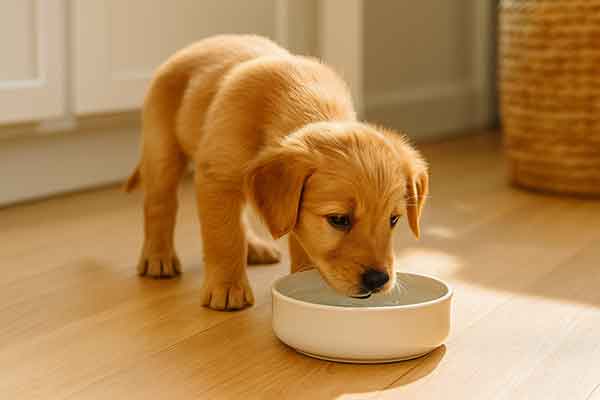 puppy drink so much water