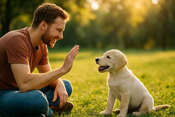 teach a puppy his name