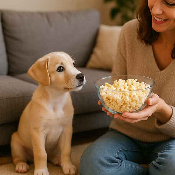 is popcorn bad for puppies