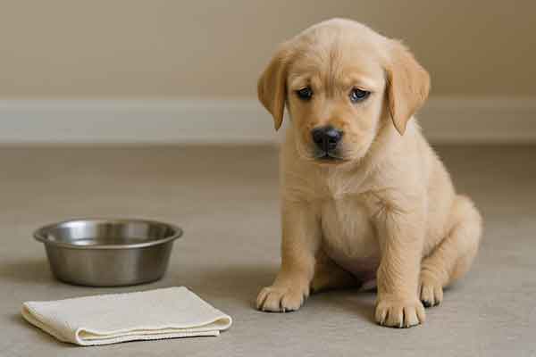 puppies throw up