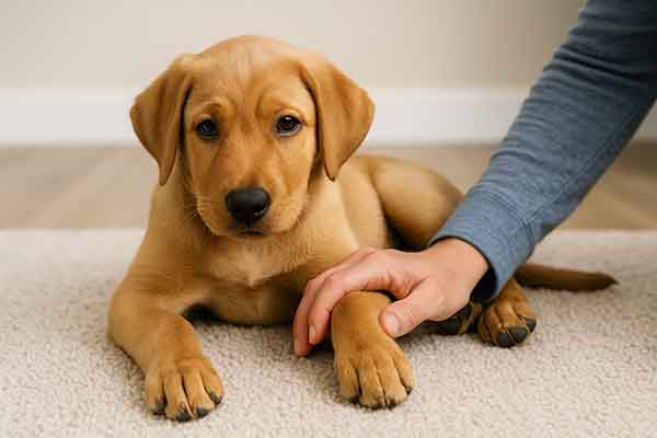 puppy get growing pains